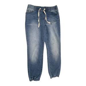 American Original Rewash Comfort ECO Jeans Denim Elastic Waist & Ankle sz S